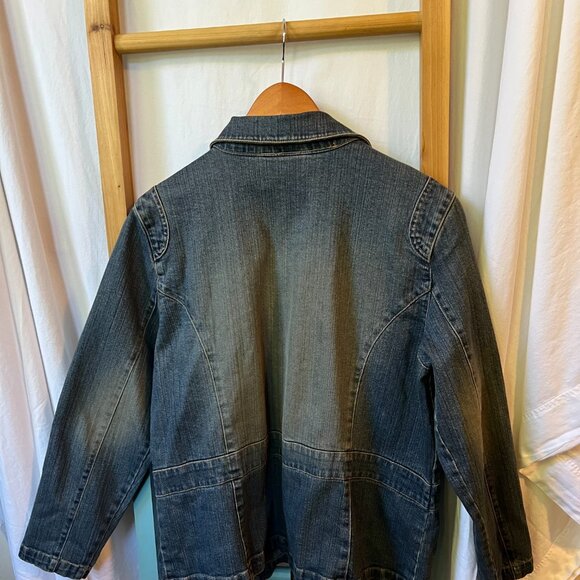 Mary McFadden Denim Jacket Size XL - Picture 2 of 3
